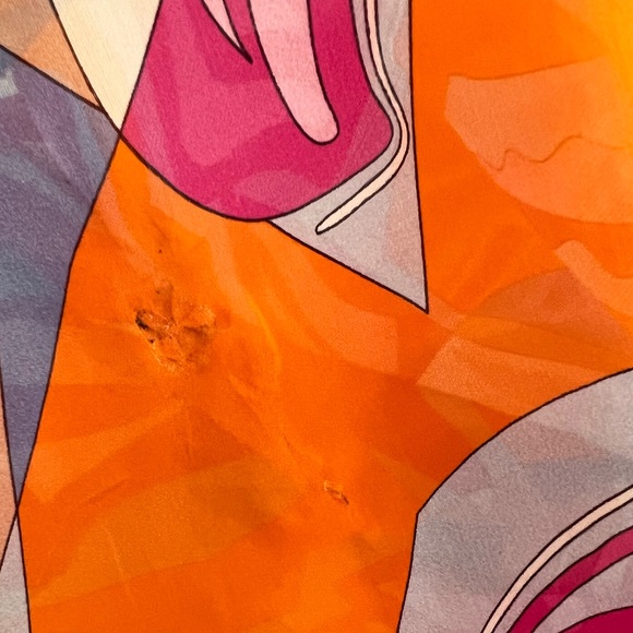 EMILIO PUCCI PINK MULTI MAXI SILK DRESS SIZE IT 40 / US 6 - Picture 17 of 17